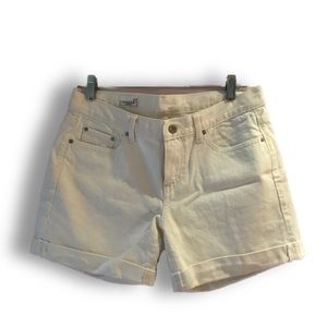 Gap 1969 | White Boyfriend Shorts |Size 27